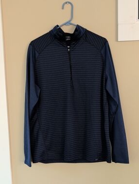 EUC Men's CB Sports Quarter Zip Navy/Black XL